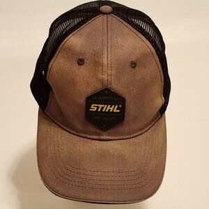 STIHL Canada Men's Hat Velcro Back Closure Garden Tools Chainsaw Manufacturer